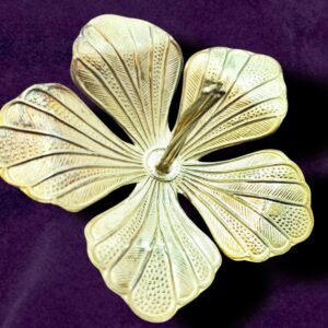𝙊𝙈 𝑱𝒆𝒘𝒆𝒍𝒔 925 Sterling Silver "Jaswandi Flower" for Ganesha Puja