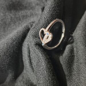 Curved Radiance 925 silver Ring