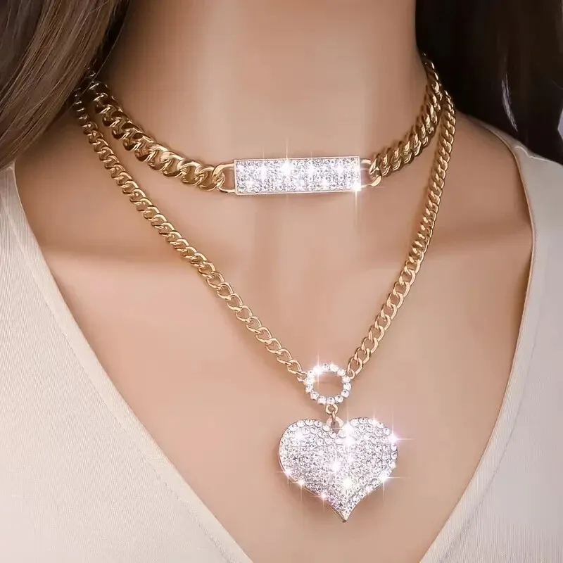 Women’s Iced Heart Cubic Zirconia Pendant 1 Women's Iced Heart Cubic Zirconia Pendant 1