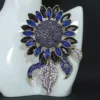 Medieval Vintage Heavy Industry Sunflower Brooch 3