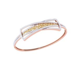 Ethnic Indian Filigree Bangle - Gold Plated