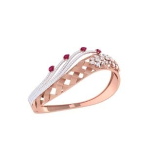 Exclusive Hammered Texture Gold Bangle