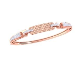 Modern Satin-Finish Gold Bangle