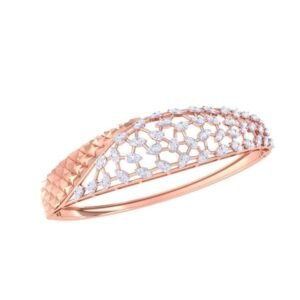 Minimalist Dotted Gold Plated Bangle