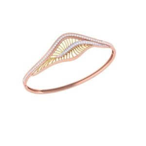 Limited Edition Beaded Edge Gold Bangle