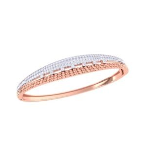 Lightweight Star-Dust Gold Bangle