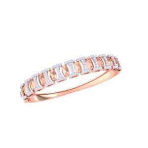 Elegant Teardrop-Patterned Gold Bangle