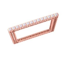 Ethnic Leaf-Motif Gold Bangle
