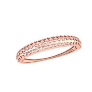 Stylish Beveled Edge Gold Bangle