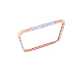 Stylish Concave Gold Plated Bangle