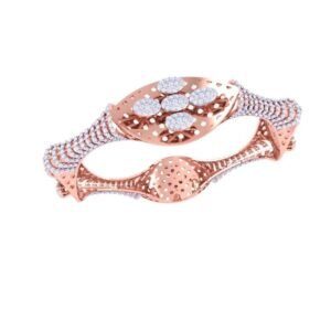 Premium Fluted Gold Bangle Design