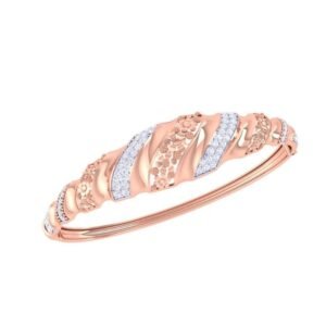 Traditional Lattice-Work Gold Bangle