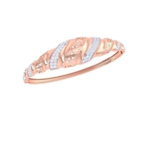 Premium Double-Ridged Gold Bangle