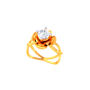 Teardrop Pendant Solitaire Ring