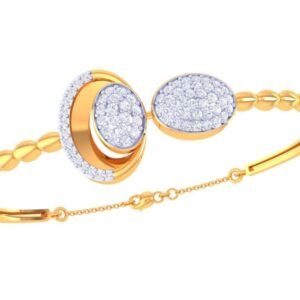 Halo Link Diamond Bracelet