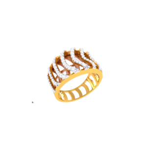 Geometric Kite Diamond Ring