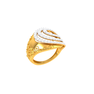 Polki Style CZ Ring
